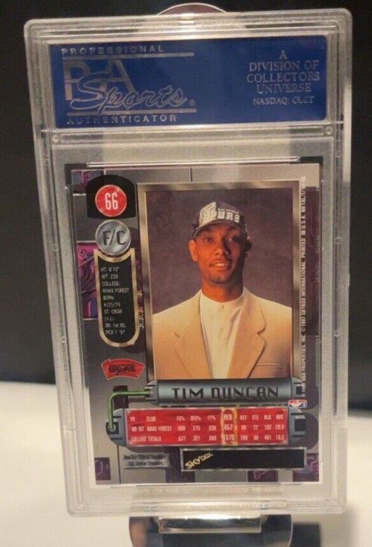 1997 Metal Universe Tim Duncan RC #65 PSA 9! FREE SHIPPING! HOF