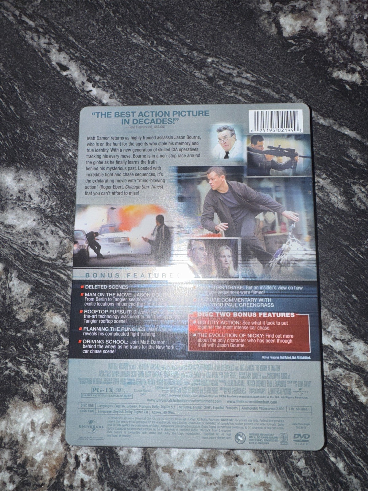 The Bourne Ultimatum Limited Edition DVD 2 Disc Steelbook Best Buy Exclusive! 🔥