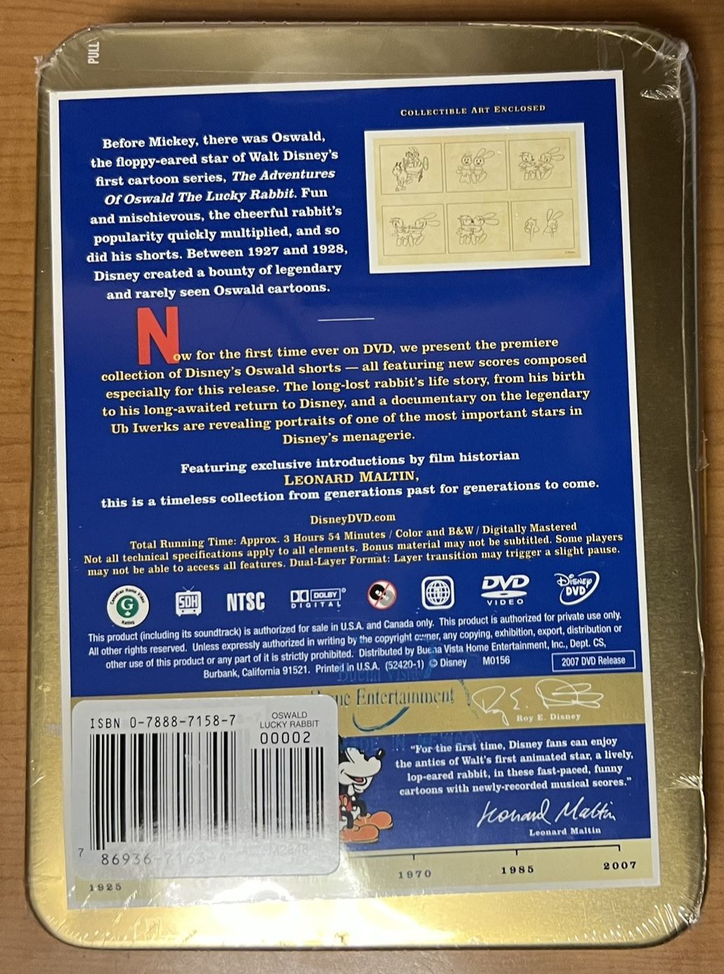 Walt Disney Treasures: The Adventures of Oswald the Lucky Rabbit DVD! NEW! OOP