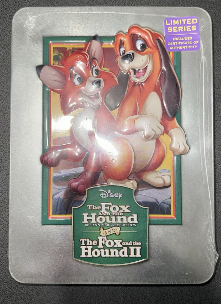 The Fox & The Hound 1 And 2 Blu-Ray Steelbook - NEW - OOP! Disney FREE SHIPPING!