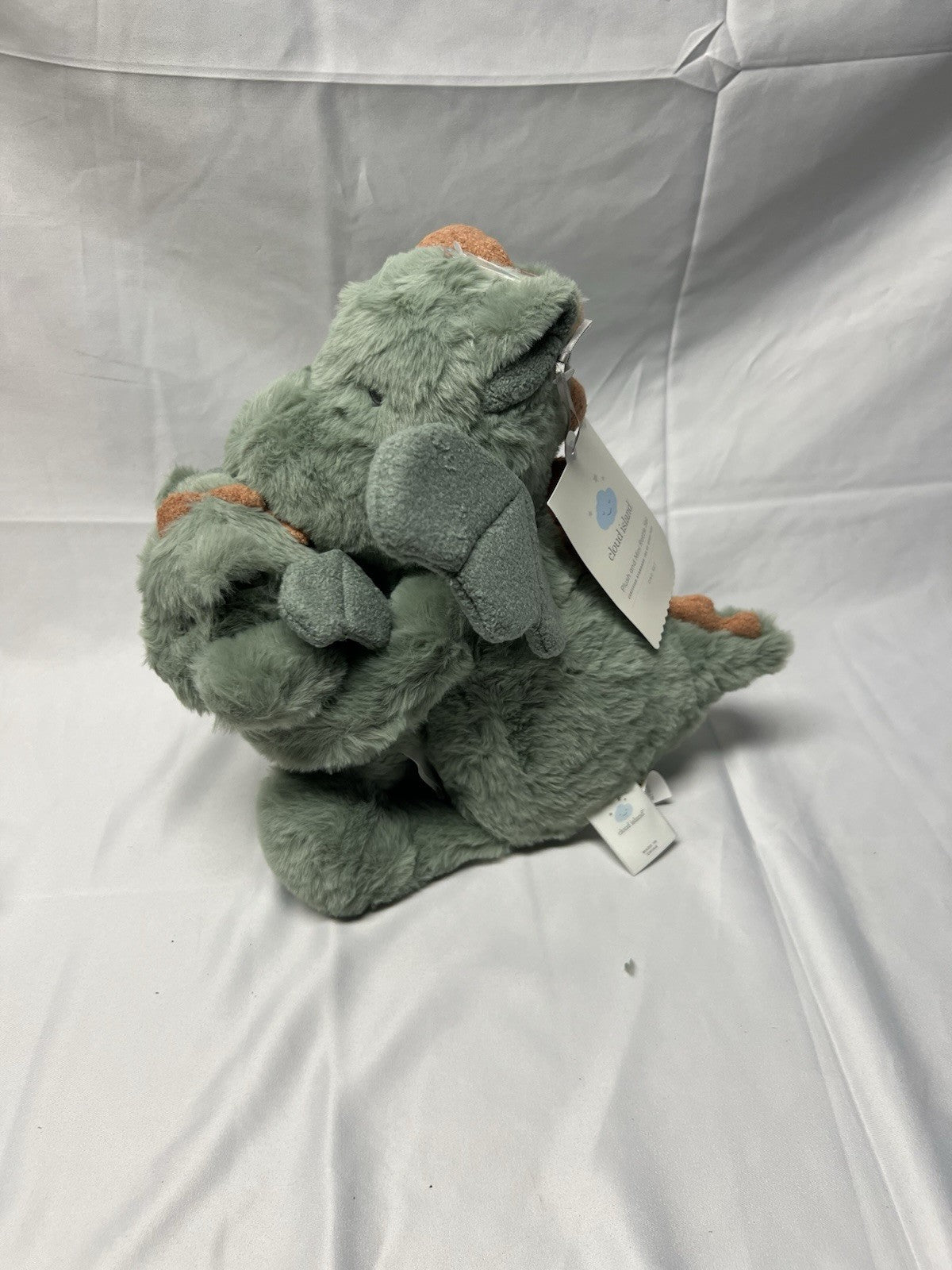 Cloud Island Green Dragon Plush Toy Rattle Set Target Stuffed Animal NEW Tags