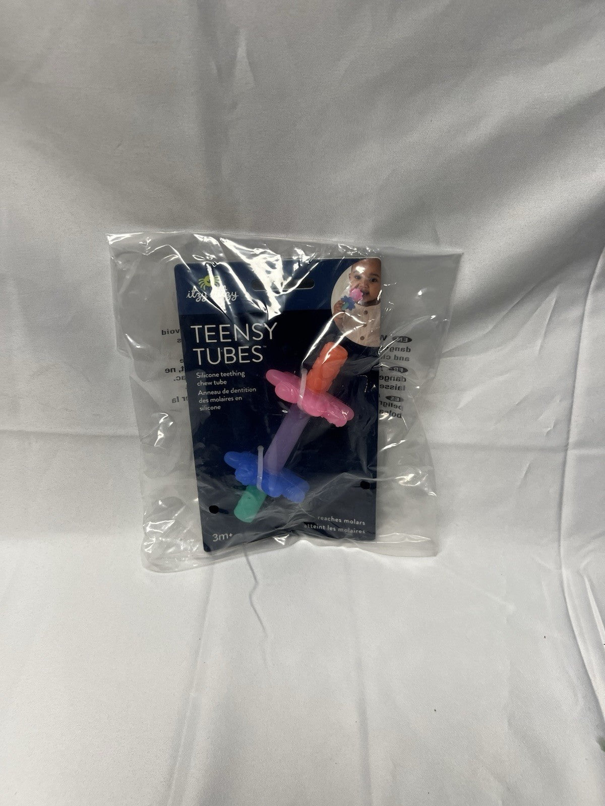 Teensy Tube Teether, Textured Silicone for Front Teeth & Back Molars