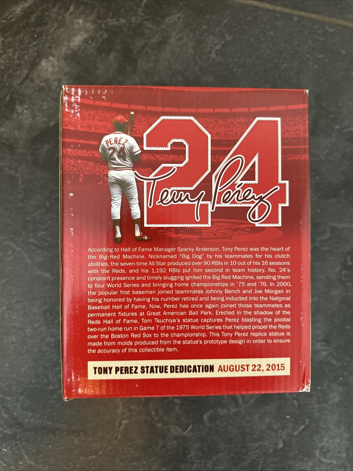 Tony Perez 2015 Cincinnati Reds Hall of Fame Replica Statue - NEW - FREE SHIP