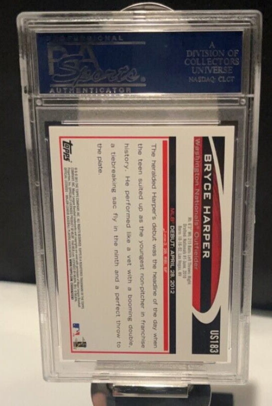 2012 Topps Update Bryce Harper RC #US183 PSA 10 GEM MT! FREE SHIPPING!