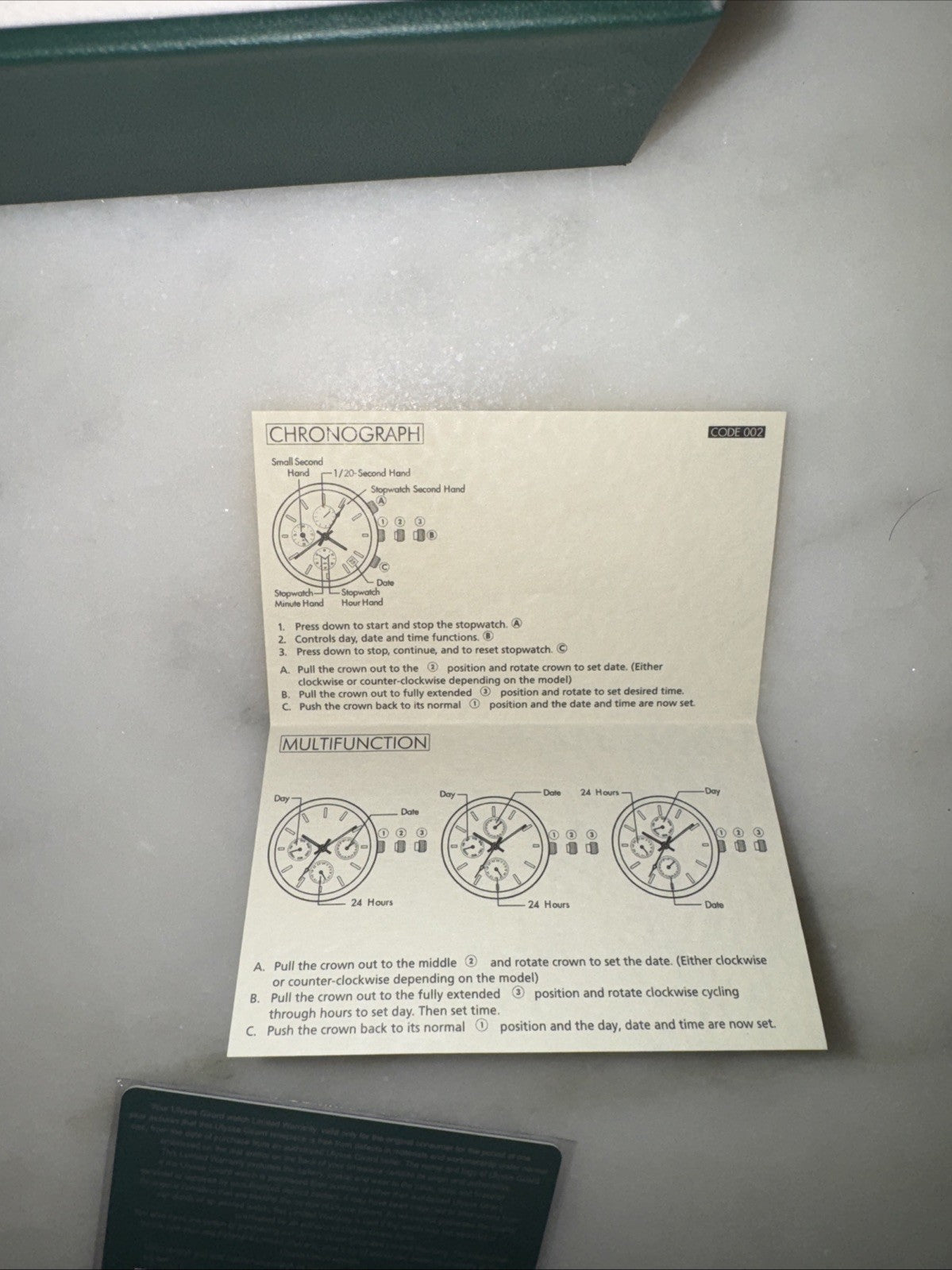 Ulysse Girrard Watch - 1862 Men’s - NIB! 