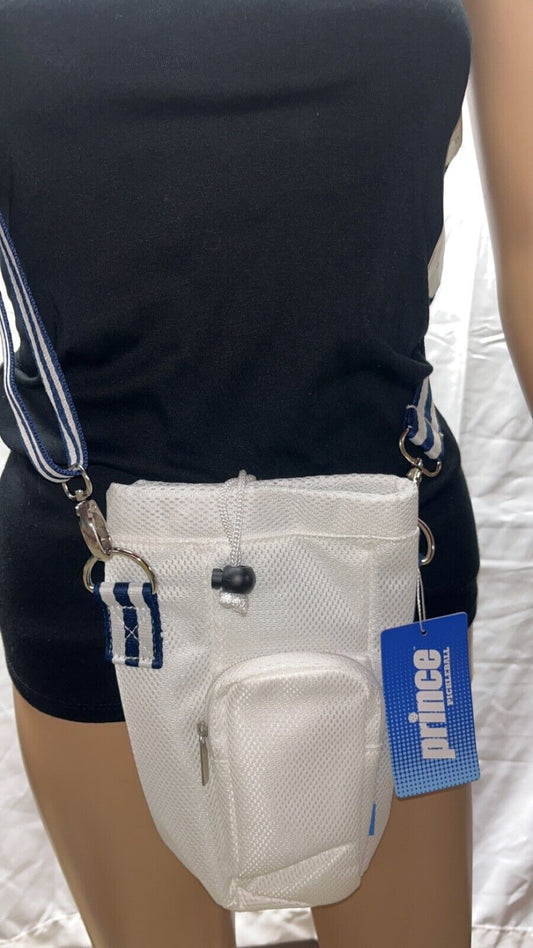 Prince Pickleball Water Bottle Sling Bag White Phone Pocket Tenniscore Sports