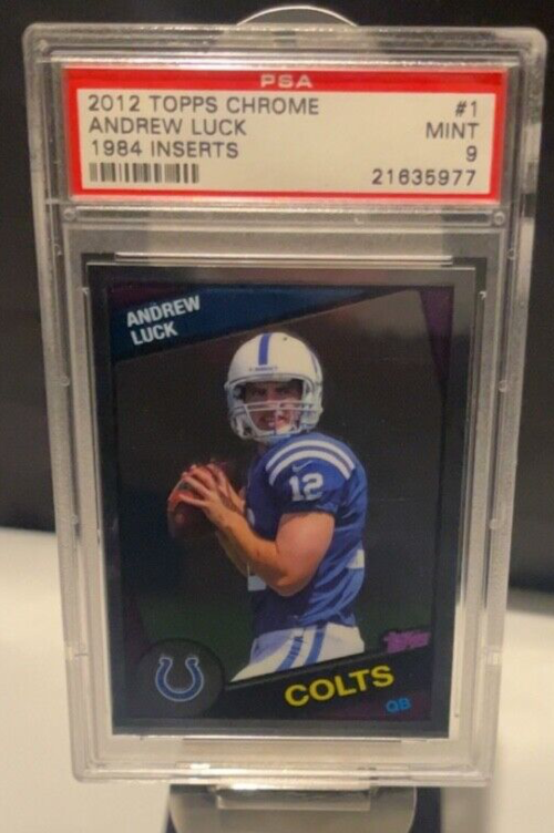 2012 Topps Chrome Andrew Luck RC 1984 Inserts #1 PSA 9! FREE SHIPPING!