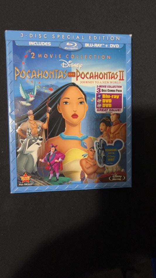 Pocahontas 1 & 2 (Blu-Ray / DVD, 2012, 3-disc Set, Disney Special Edition)