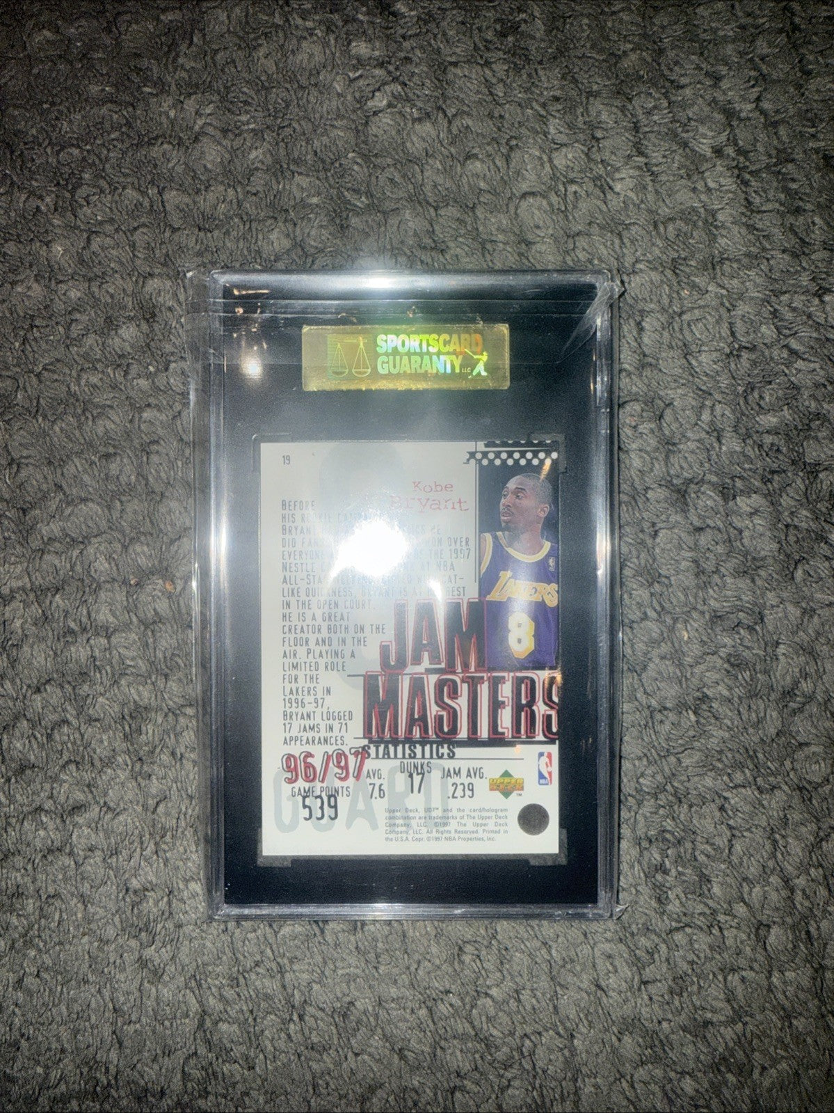 1997-98 Upper Deck UD3 - Jam Masters Kobe Bryant #19