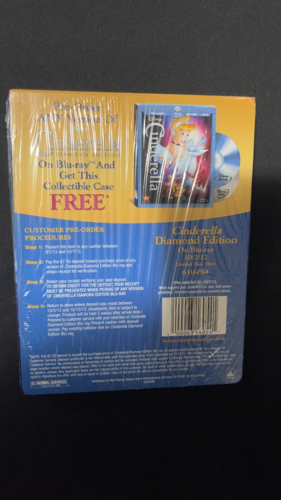 Cinderella The Diamond Edition DVD with Collectable Case