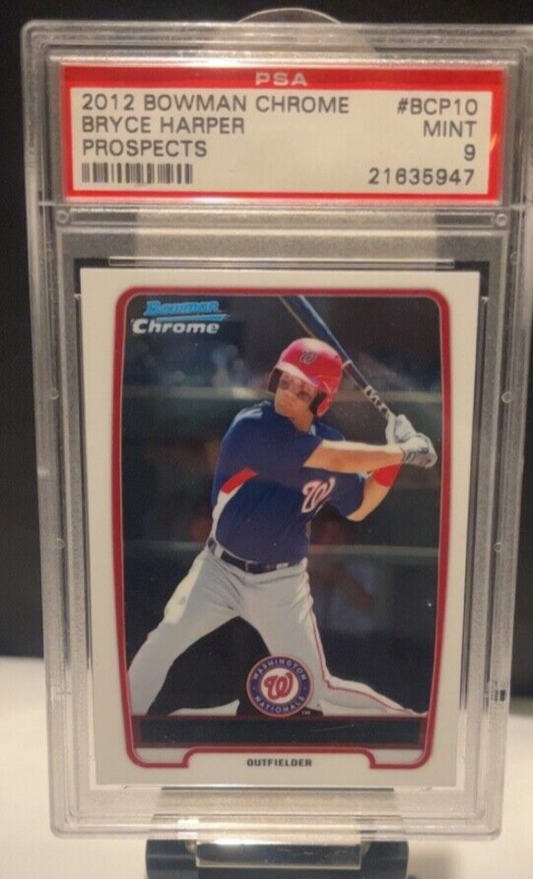 2012 Bowman Chrome Bryce Harper RC #BCP10 PSA 9! FREE SHIPPING!