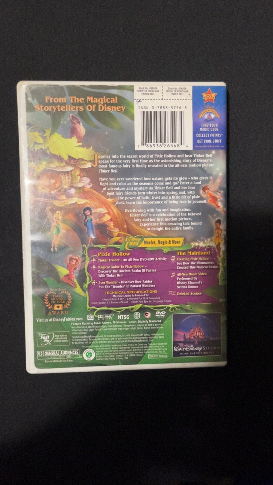 Tinker Bell (DVD, 2008)