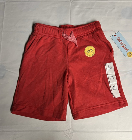 Cat And Jack Red Shorts 4/5 - BRAND NEW WITH TAGS!!!