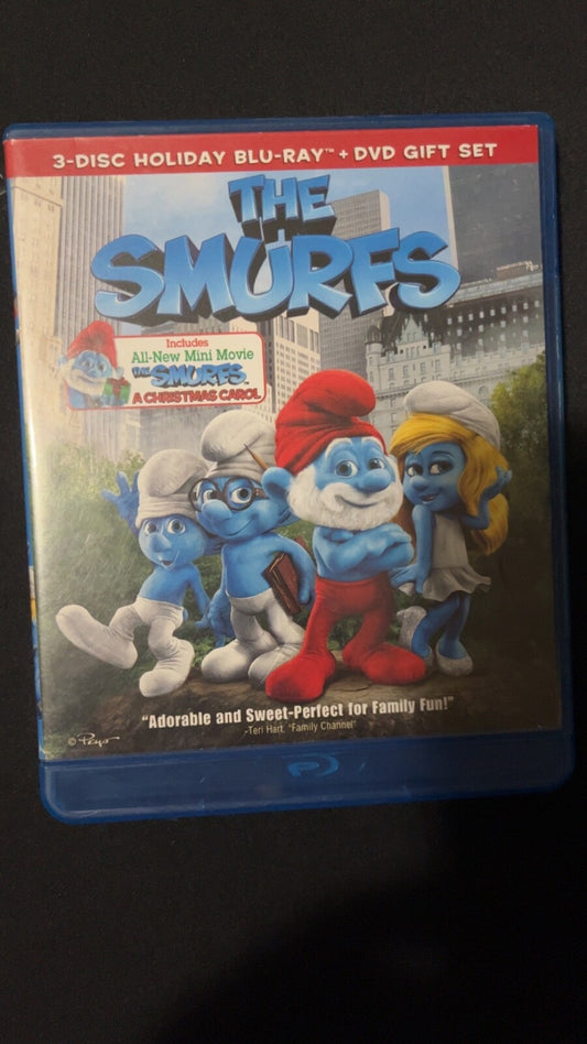 The Smurfs/The Smurfs: Christmas Carol (Blu-ray/DVD, 2011, 3-Disc Set, ...