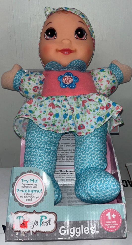 Baby's First Giggles Doll with Print Top & Infectious Giggle Sound Module