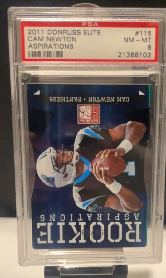 2011 Donruss Elite Cam Newton RC #115 PSA 8! FREE SHIPPING!
