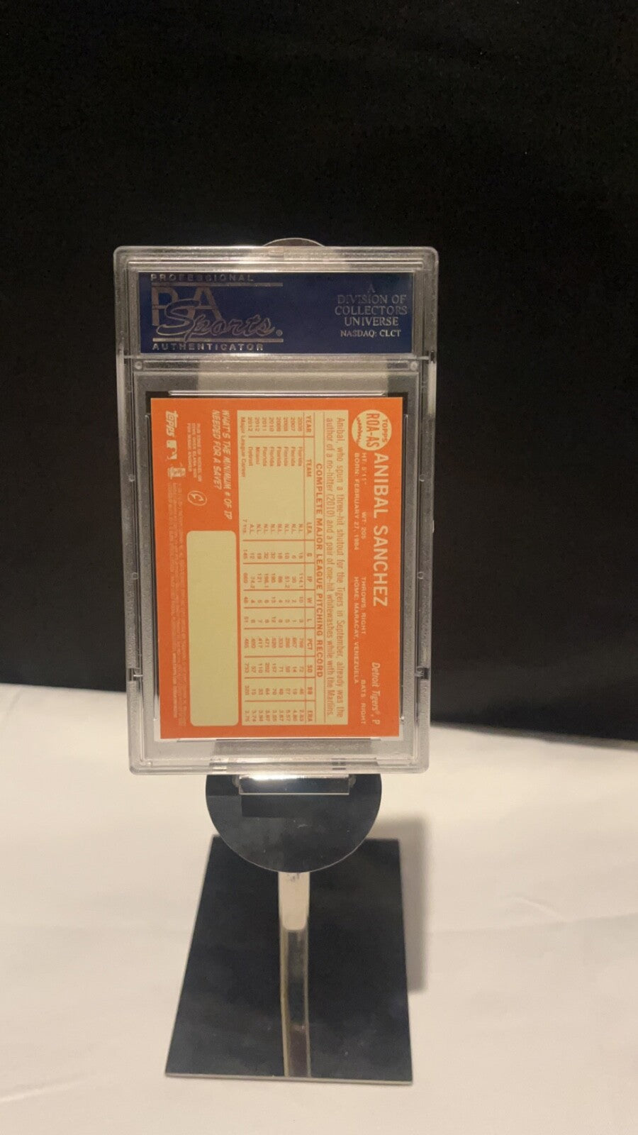 Anibal Sanchez - 2011 TOPPS PSA 9 - Real One Autographs