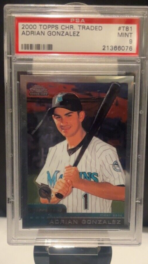 2000 Topps Chrome Traded Adrian Gonzalez RC #T81 PSA 9! FREE SHIPPING!