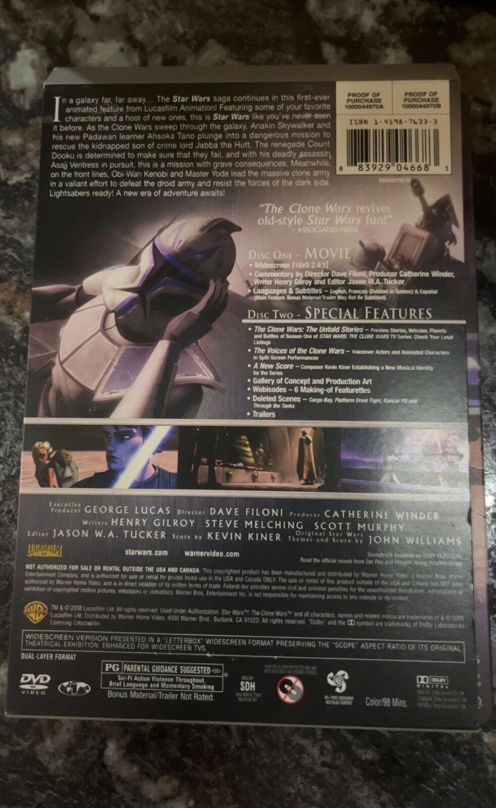 Star Wars The Clone Wars DVD