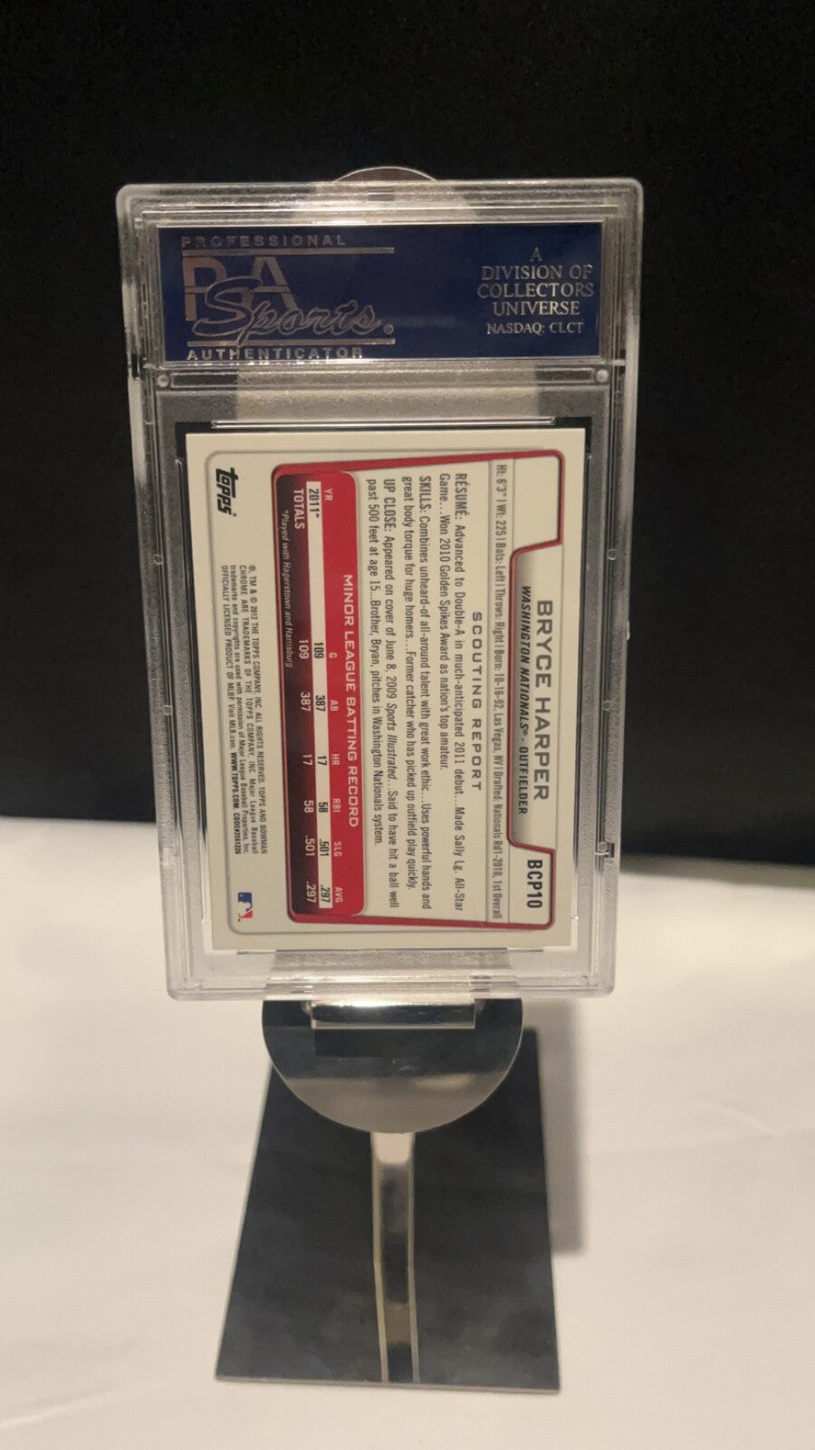 2012 Bowman Chrome - Bryce Harper - PSA 10
