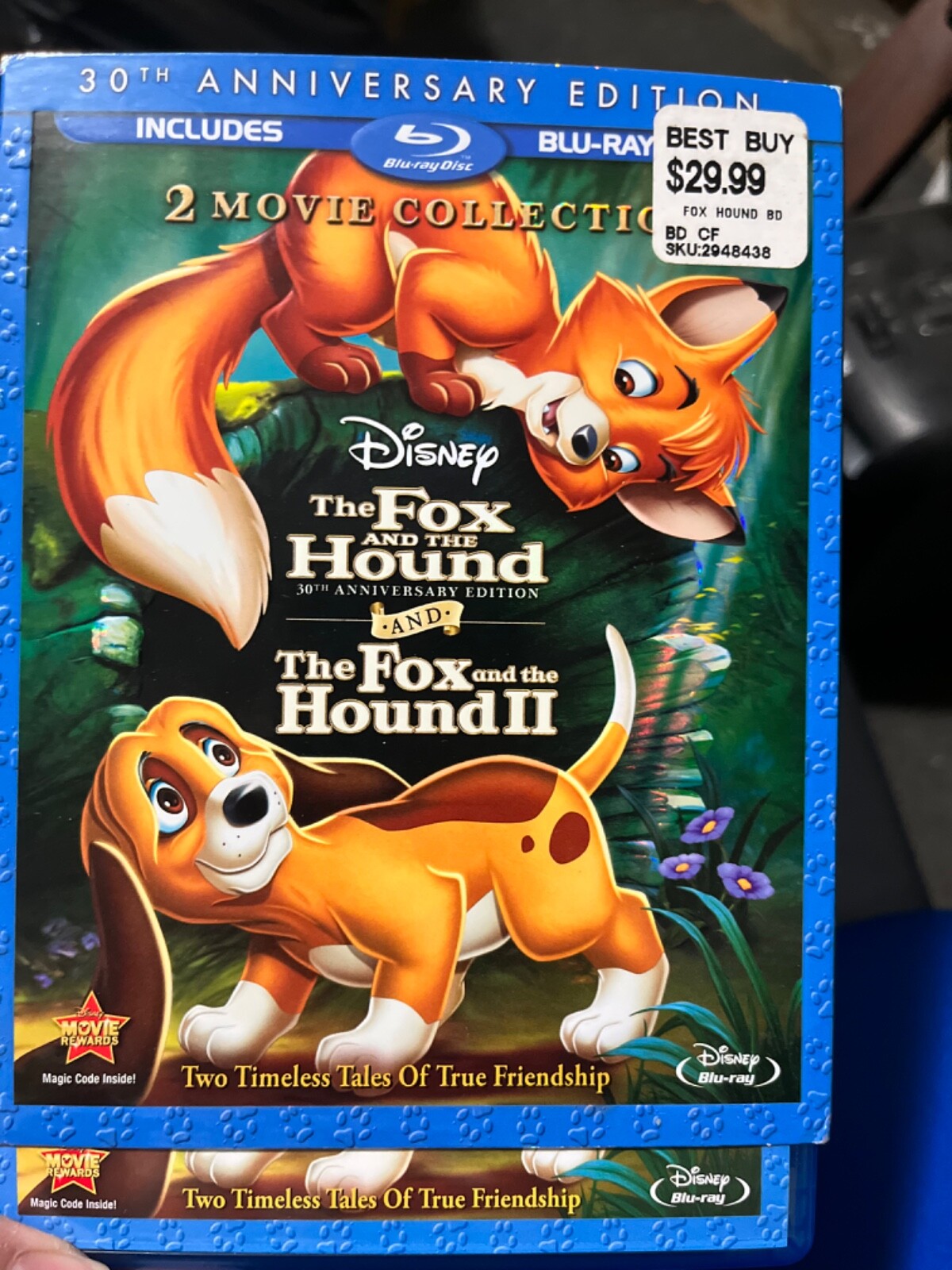 The Fox and the Hound/Fox and the Hound II (Blu-ray/DVD, 2011, 3-Disc Set, 30th