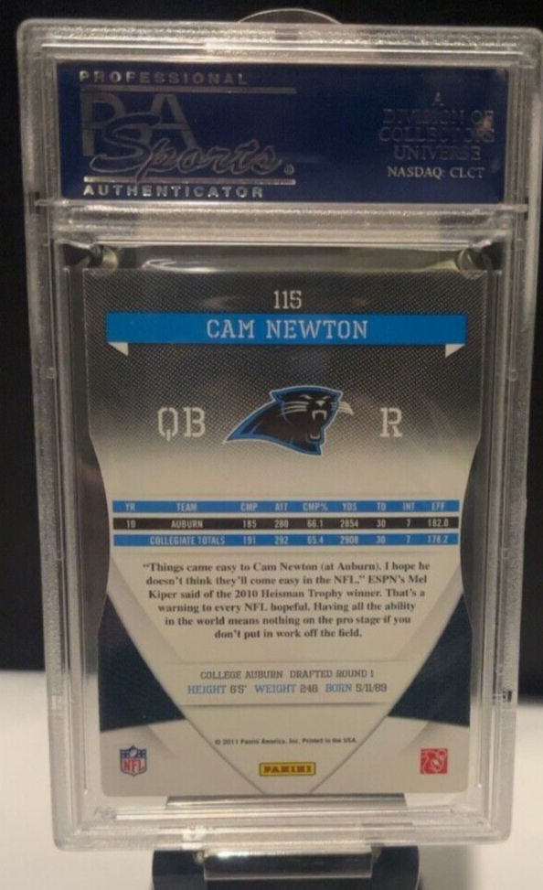 2011 Donruss Elite Cam Newton RC #115 PSA 8! FREE SHIPPING!
