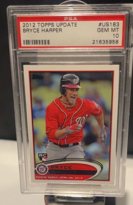 2012 Topps Update Bryce Harper RC #US183 PSA 10 GEM MT! FREE SHIPPING!