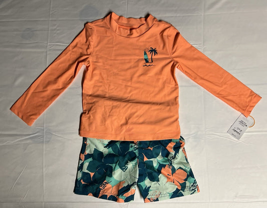 Carter's 2 piece orange swimsuit 4T - BRAND NEW WITH TAGS!!!