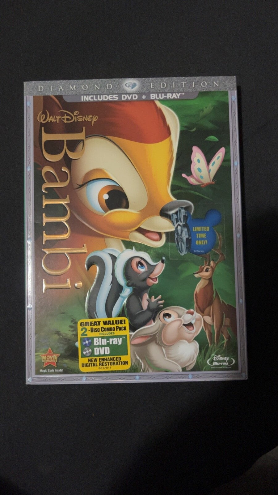 Bambi (BLU RAY/DVD, Diamond Edition, BRAND NEW)