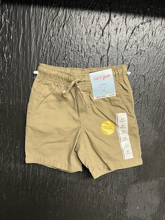 Cat And Jack Khaki Shorts 2T - BRAND NEW WITH TAGS!!!