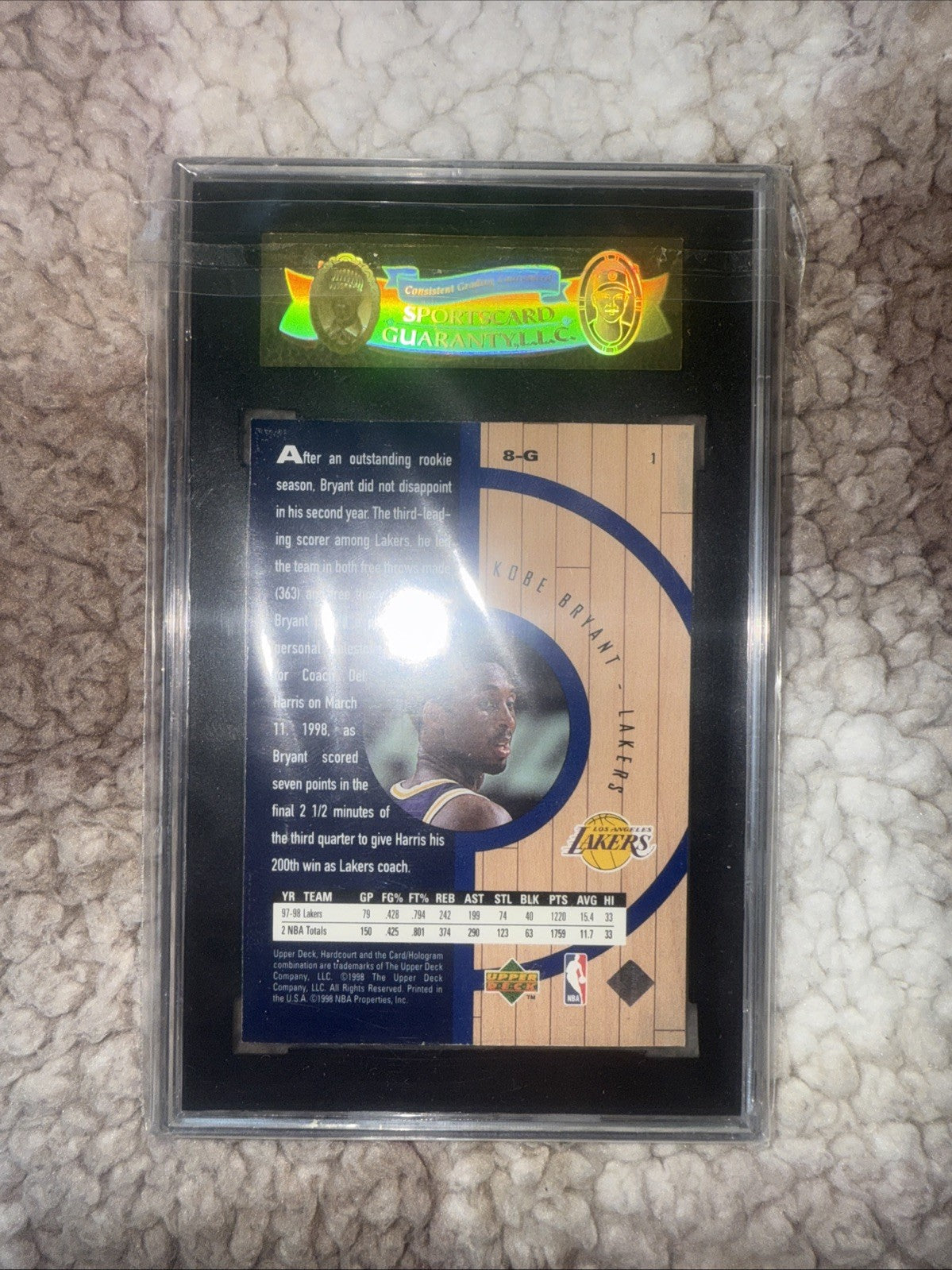 1998-99 Upper Deck Hardcourt - Kobe Bryant #1