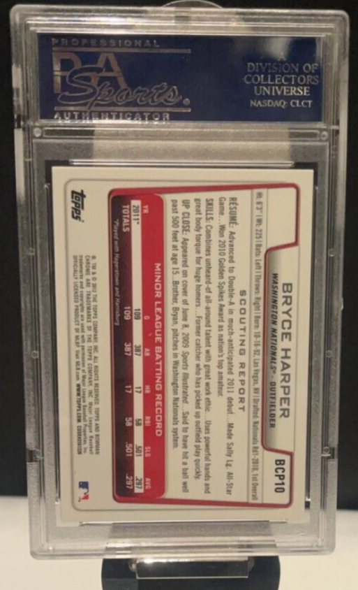 2012 Bowman Chrome Bryce Harper RC #BCP10 PSA 10! FREE SHIPPING!