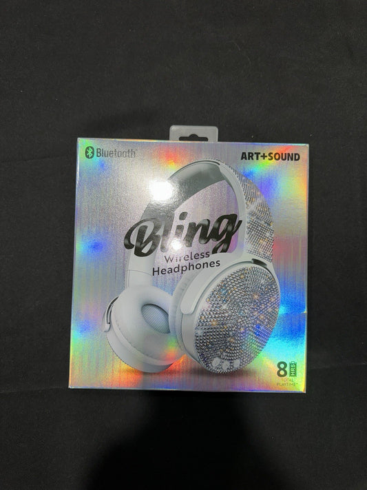Bling Rhinstone Wireless Headphones