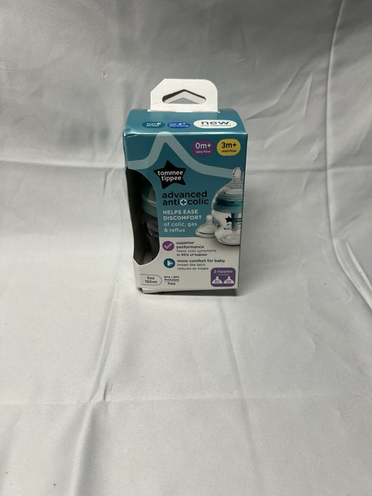 Tommee Tippee Advanced Anti-Colic 5oz Baby Bottles Slow & Med Flow Nipples
