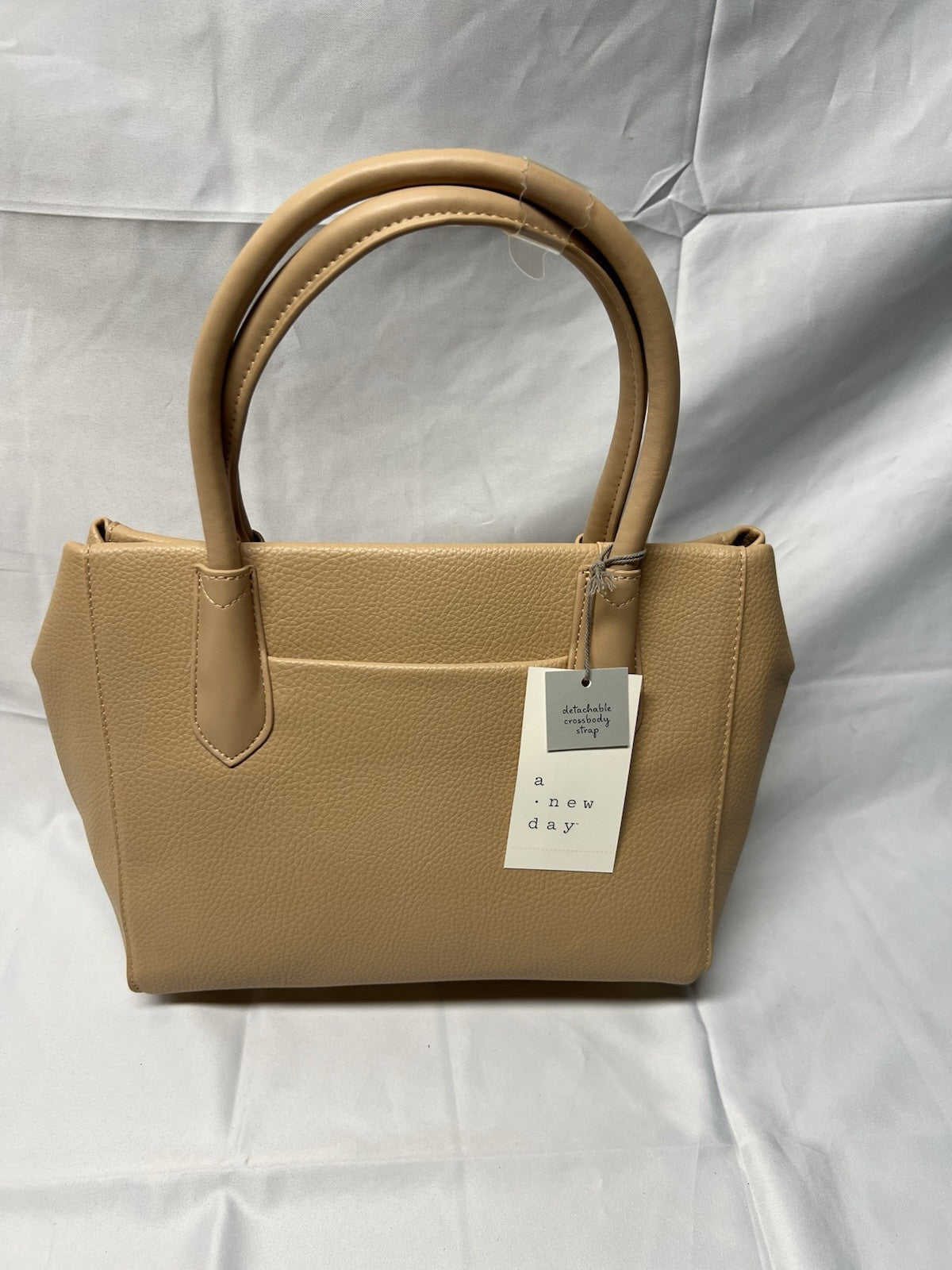 A New Day Beige Purse W/cross Body Strap - NEW!!