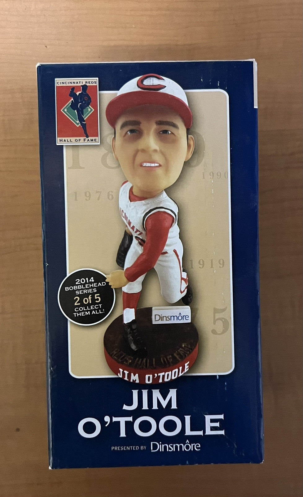 Reds JIM O'TOOLE 2014 SGA Commemorative Bobblehead