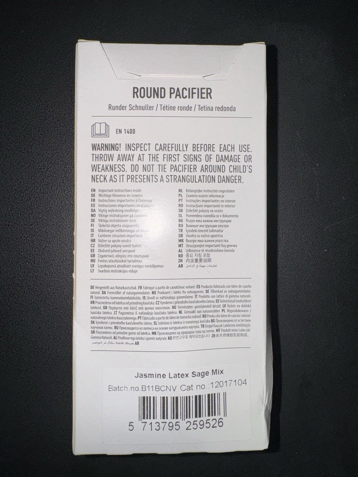 Bibs Studio Collection Color Jasmine Floral Latex Pacifier - 2pk