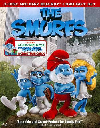 The Smurfs/The Smurfs: Christmas Carol (Blu-ray/DVD, 2011, 3-Disc Set, ...