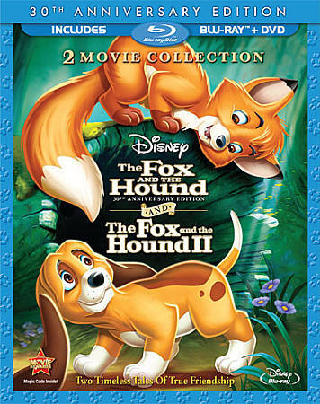 The Fox and the Hound/Fox and the Hound II (Blu-ray/DVD, 2011, 3-Disc Set, 30th